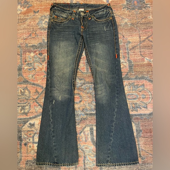 $250 True Religion Bobby Super T boot cut jeans - Picture 1 of 6